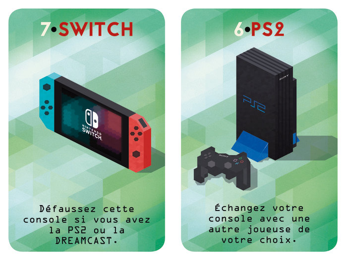 switch et ps2  en isometrique