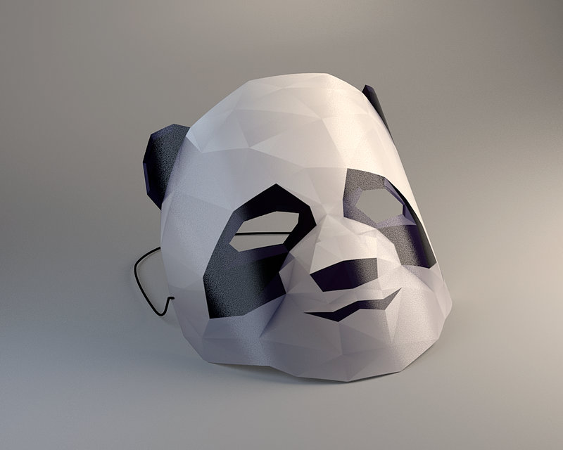 3D masque panda