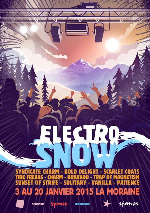 affiche electro snow