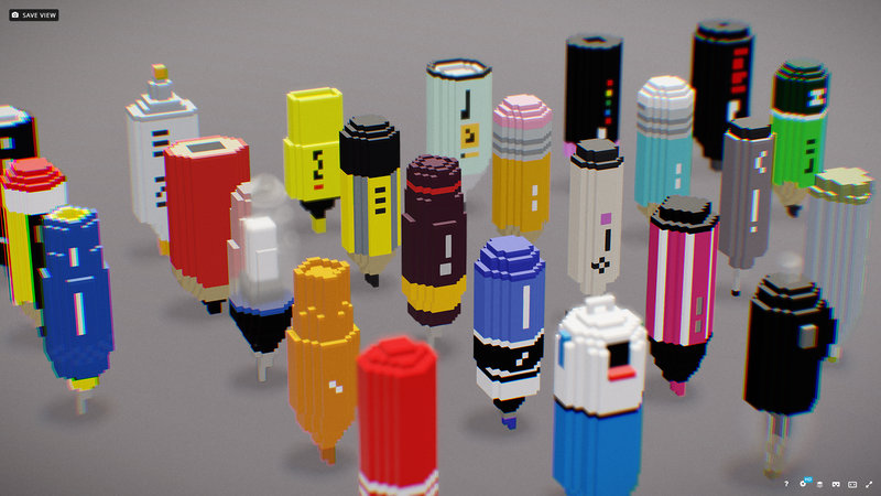 voxel pencils