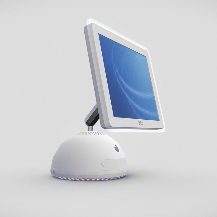 imac G4 sunflower 3D lowpoly